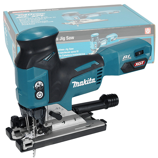 Лобзик аккумуляторный MAKITA JV001GZ01 (BL-Motor,40В/XGT,рез135мм,пл.пуск) **: фото 1