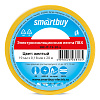 Изолента ПВХ 19 мм 20 метров ПРОФИ жёлтая Smartbuy: миниатюра фото 1