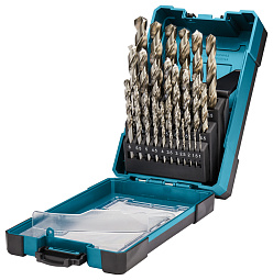 Набор сверл по металлу 1,0-13,0 мм 25 шт. MAKITA HSS-G/D-67555