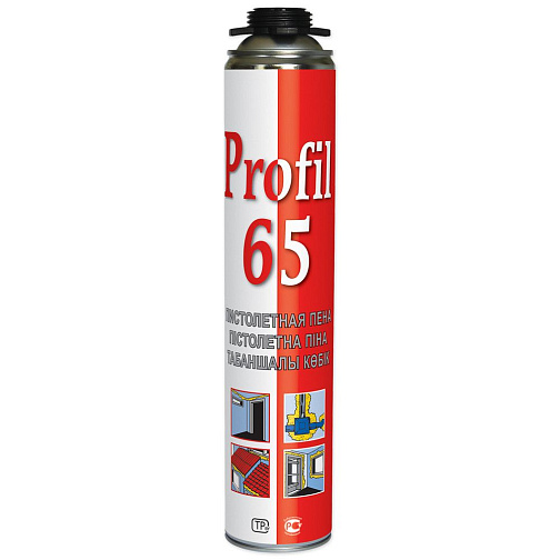 Пена монтажная всесезонная под пистолет (620 мл) выход 40л. SOUDAL PROFIL 199010: фото 1