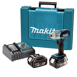 Гайковерт ударный аккумуляторный MAKITA DTW251RME (18В,2*4.0Ач/LXT,1/2",230Нм,кейс)