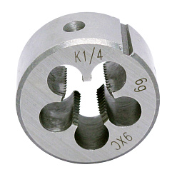 Плашка дюймовая коническая К 1/4" 9ХС 2684-0003 ГОСТ6228-80