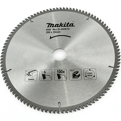Диск пильный по алюминию 260*30/15.88*100Т MAKITA STANDARD/D-03975 **