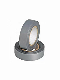 Изолента ПВХ серо-стальная 19мм 20м серая