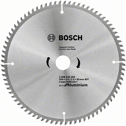 Диск пильный по алюминию 254*30*80T BOSCH Multi ECO/2608644394