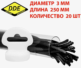 Леска триммерная DDE "Shark Saw" (3.0мм,20х25см,черный/зубч.квадрат)/645-181