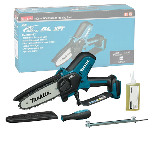 Пила цепная аккумуляторная MAKITA DUC150Z (BL-Motor,320Вт,18В/LXT,шина15см,,без акк. и з/у) **: фото 1