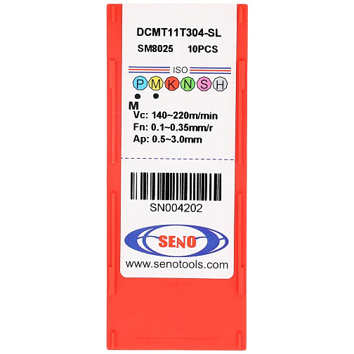 Пластина DCMT 11T304 - SL SM8025 получистовая по стали/нержавейке SENO: фото 4