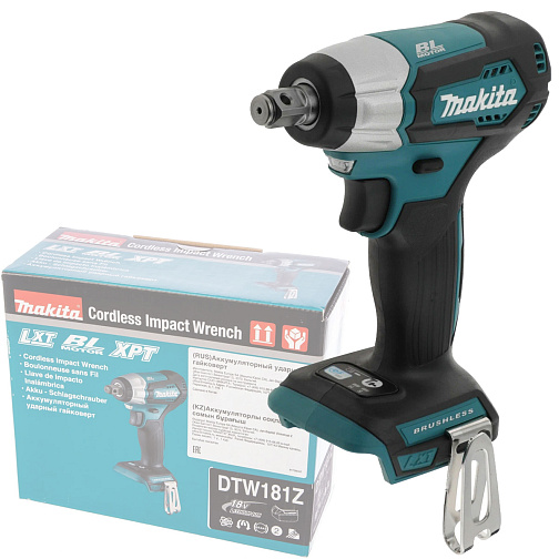 Гайковерт ударный аккумуляторный MAKITA DTW181Z (BL-Motor,18В/LXT,1/2