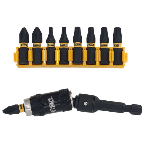 Набор бит DeWALT DT70518T (9бит,шарнирный держатель): фото 1