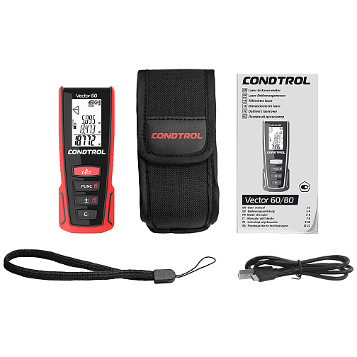 Дальномер лазерный CONDTROL Vector 60 (0.05-60м,±1.5мм,аккумулятор,Bluetooth)/1-4-104: фото 6