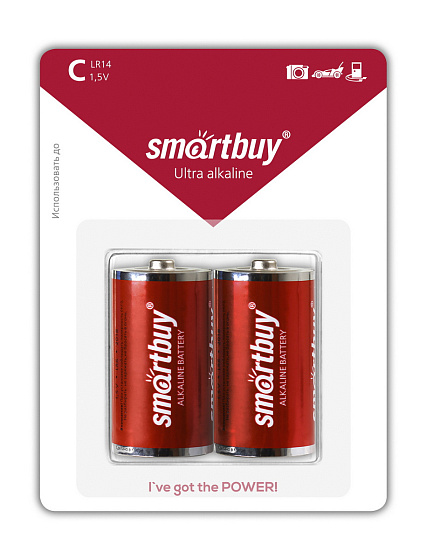 Батарейка LR14/2B алкалиновая Smartbuy (12/192) (SBBA-C02B): фото 2