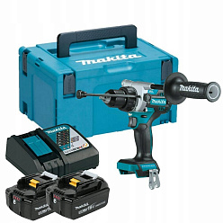 Аккумуляторная дрель-шуруповерт MAKITA DDF486RTJ (BL-Motor,18B,2*5.0Ач/LXT,130Нм,кейс)