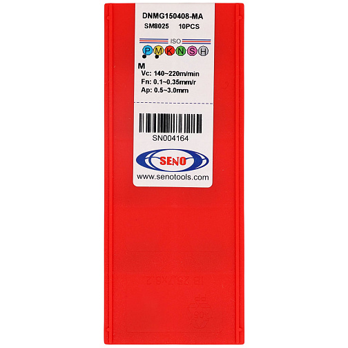 Пластина DNMG 150408 - MA SM8025 получистовая по стали/нержавеющей стали SENO: фото 3