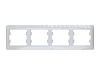 Рамка четырехместная Schneider Electric Glossa белая (GSL000104) **: миниатюра фото 1
