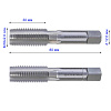 Метчик маш/руч М16х2,0 осн. (к-т 2шт) 6H HSS DIN-352/2 H-Tools (230160TXHT-2): миниатюра фото 2