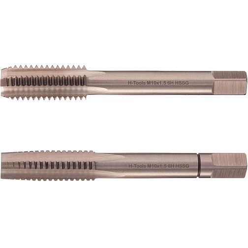 Метчик маш/руч М10х1,5 осн. (к-т 2шт) 6H HSS DIN-352/2 H-Tools (230100TXHT-2): фото 1