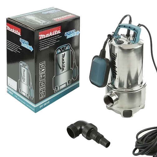 Насос погружной дренажный для грязной воды MAKITA PF0610 (550Вт,180л/мин,H=7м): фото 2