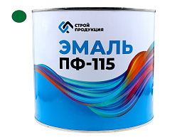 Краска эмаль ПФ-115 СВЕТЛО-ЗЕЛЕНАЯ (САЛАТОВАЯ) (банка 2,5 кг, 1.79л.) ГОСТ