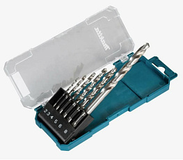 Набор сверл по мет. 2,0-8,0 мм 6 шт. MAKITA HSS-G/D-75742 **