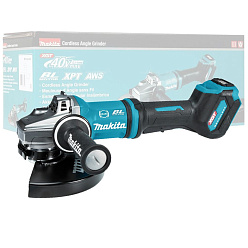 Машина шлифовальная угловая аккумуляторная MAKITA GA038GZ (BL-Motor,40В/XGT,230мм,без акк.и з/у) **