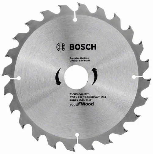 Диск пильный по дереву 200*32*24T BOSCH ECO Wood/2608644379: фото 1