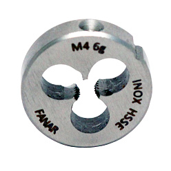 Плашка М 4х0,7 осн. по нержавеющей стали 6g HSSE INOX DIN-22568 F-R (N2-188001-0040)