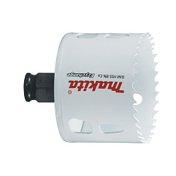 Коронка HSS-Co Bi-Metal MAKITA Ezychange (65мм/L-44мм,нержавейка,сталь,цв.мет,ПВХ,дерево)/E-03894