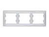 Рамка трехместная Schneider Electric Glossa белая ( GSL000103) **: миниатюра фото 1