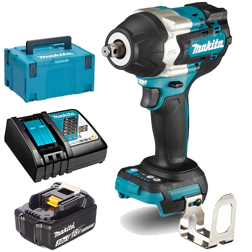 Гайковерт ударный аккумуляторный MAKITA DTW700RF1J (BL-Motor,18В/1*3.0Ач/LXT,1/2