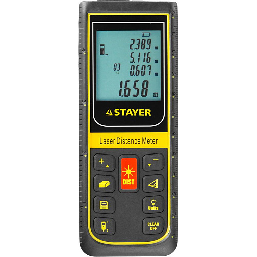 Дальномер лазерный STAYER SDL-100 (100м,±2.0мм,2хAА)/34959: фото 1