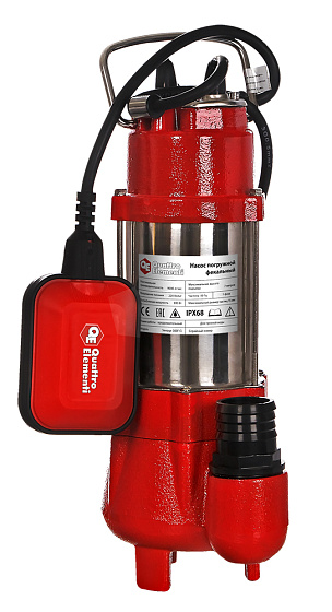 Насос погружной дренажный фекальный QUATTRO ELEMENTI SEWAGE 300F Ci (300Вт,150л/мин,H=7м)/910-140: фото 2