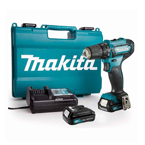 Аккумуляторная дрель-шуруповерт MAKITA DF333DWAE (12В,2*2.0Ач/CXT,10мм,30Нм,кейс): фото 1