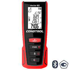 Дальномер лазерный CONDTROL Vector 80 (0.05-80м,±1.5мм,аккумулятор,Bluetooth)/1-4-099
