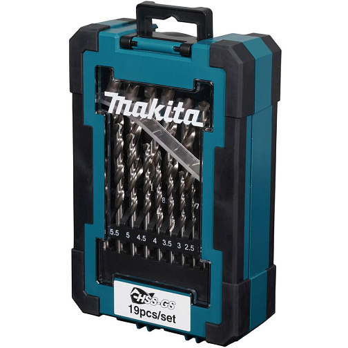 Набор сверл по металлу 1,0-13,0 мм 25 шт. MAKITA HSS-G/D-67555: фото 2