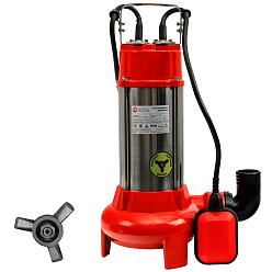 Насос погружной фекальный (грязевой) QUATTRO ELEMENTI SEWAGE 1100F Ci-Cut (1100Вт,233л/мин,H=7м,чугун+нерж+НОЖ)