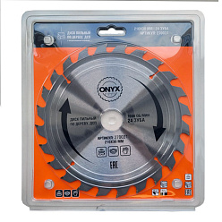 Диск пильный по дереву 210*30мм 24Т ONYX