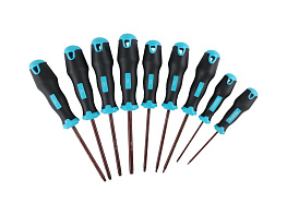 Набор отверток TORX Smartbuy ( T6, T8, T10, T15, T20, T25, T27, T30, T40, S2 сталь) SBT-SCN-9p3