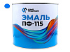 Краска эмаль ПФ-115 ГОЛУБАЯ (банка 2,5 кг, 1.79л.) ГОСТ: миниатюра фото 1