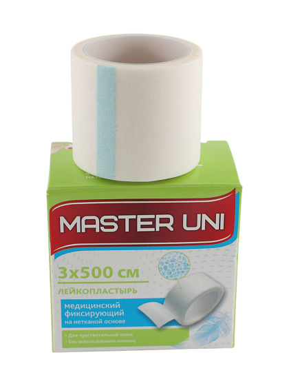 Лейкопластырь 3х500 см MASTER UNI UNIFILM. рулонный.: фото 1