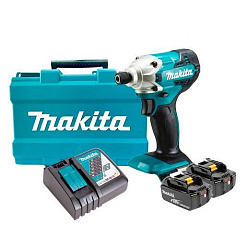 Шуруповерт аккумуляторный ударный MAKITA DTD156RFE (18В,2*3.0Ач/LXT,1/4",155Нм,кейс) **