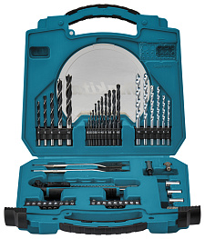 Набор инструмента MAKITA Circle Series (50предметов:сверла,биты,головки,нож,кейс)/D-4201 **
