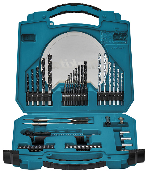 Набор инструмента MAKITA Circle Series (50предметов:сверла,биты,головки,нож,кейс)/D-4201 **: фото 1