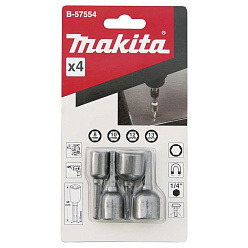 Набор головок торцевых магнитных MAKITA (хвост.1/4",8,10,12,13мм,L-48мм)/B-57554