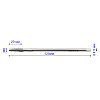 Метчик гаечный М 6х1,0 осн. 6H HSS NGMf F-R (F1-151001-0060): миниатюра фото 2