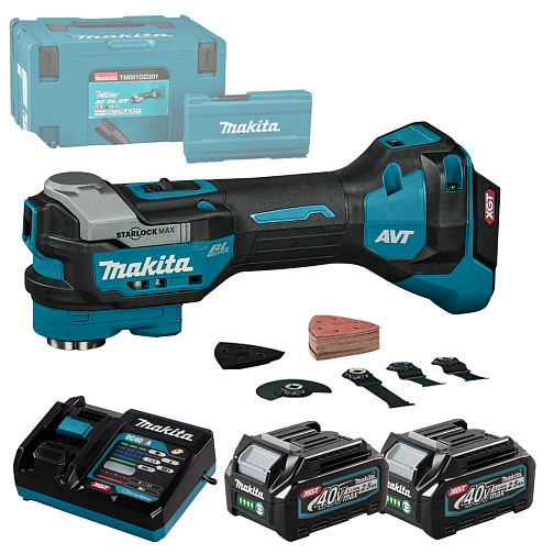 Реноватор аккумуляторный MAKITA TM001GD201 (BL-Motor,40В,2*2.5Ач/XGT,StarlockPlus/Max,пл.пуск,кейс) **: фото 1
