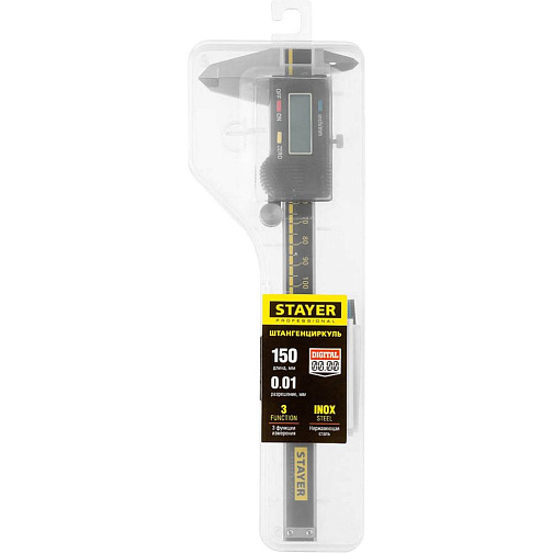 Штангенциркуль электронный STAYER Professional ШЦЦ-I-150 (150мм,класс1,0.01мм)/34410-150: фото 3