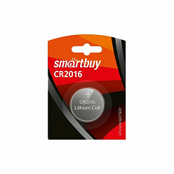Элемент питания CR2016/1B Литиевый Smartbuy (SBBL-2016-1B)