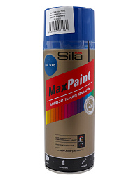 Краска эмаль аэрозольная СИНЯЯ глянцевая (Sila HOME Max Paint) 520 мл. RAL 5005