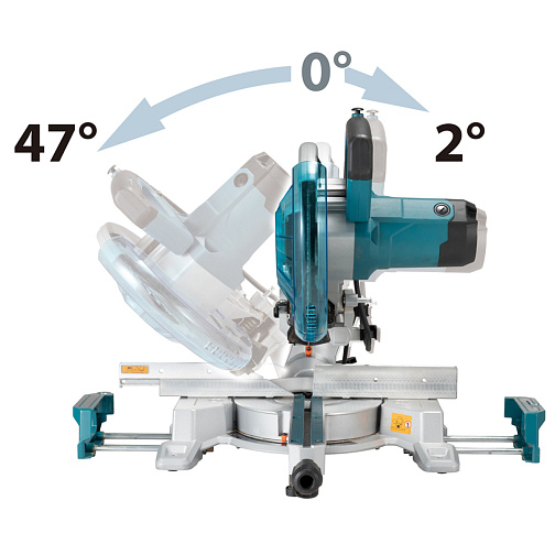 Пила торцовочная MAKITA LS1110F (1450Вт,260х30мм,сечение91*310мм,свет): фото 5